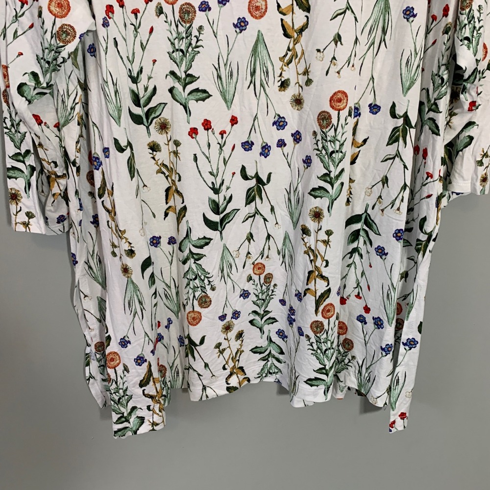 NEW Tabitha Webb Womens 3X Botanical Print Long Sleeve Boat Neck Jersey Knit Top - Picture 5 of 11